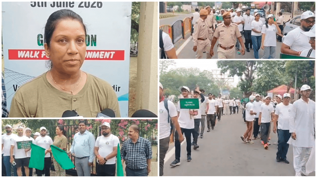 विश्व पर्यावरण दिवस पर जमशेदपुर में आयोजित ग्रीनाथॉन में शामिल प्रतिभागी